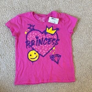 🎉 3 for $10 🎉 The Children's Place Pink Princess Heart Tee
